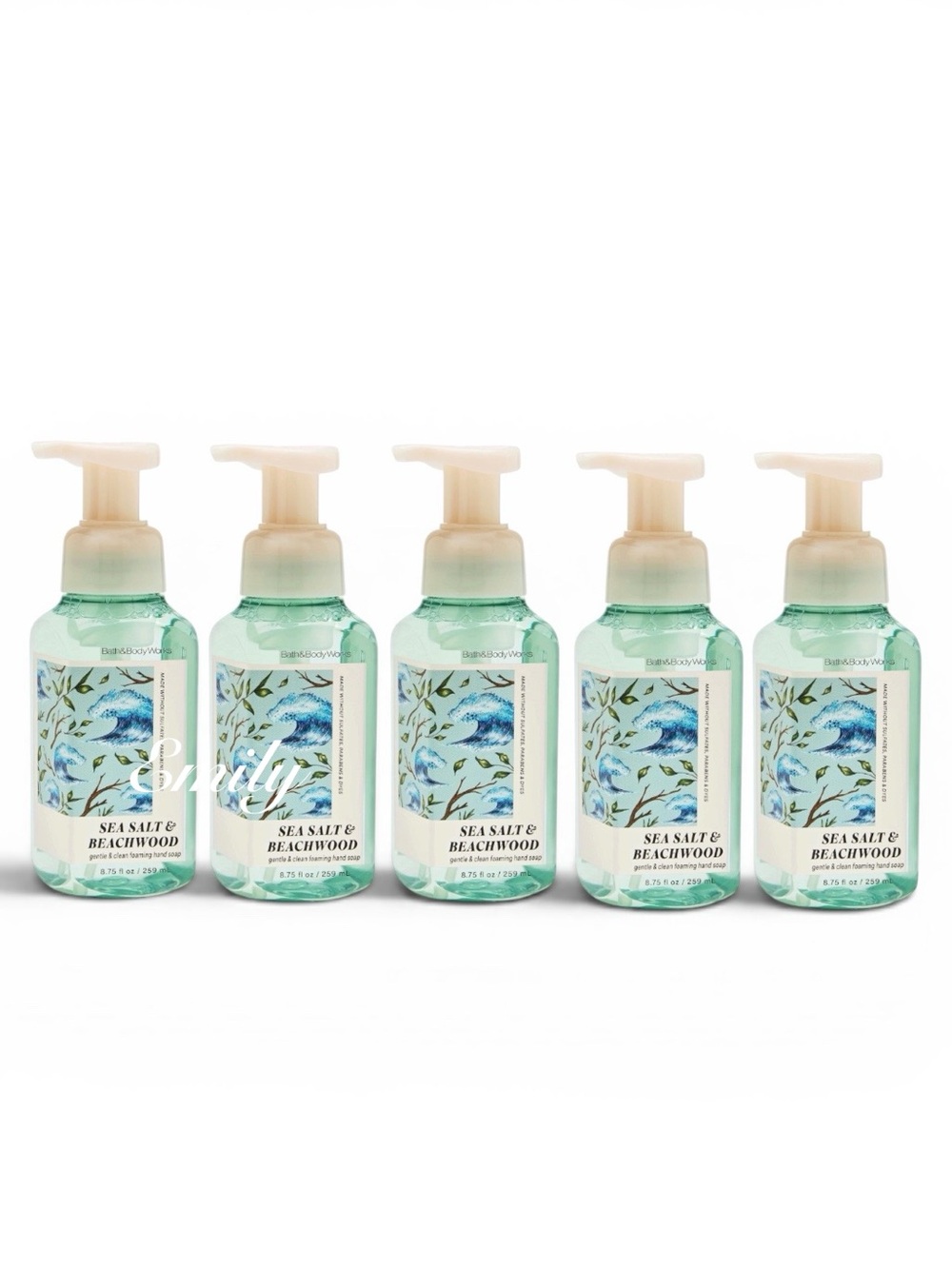 5X Sea Salt & Beachwood Foaming Hand Soap 8.75 fl oz Set Bundle